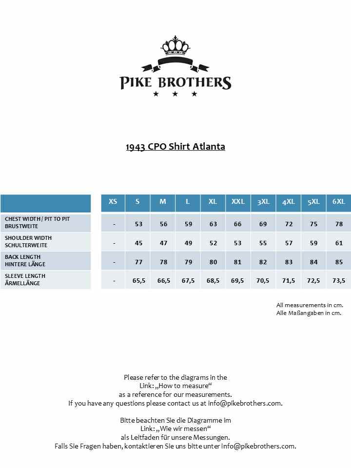 PIKE BROTHERS 1943 CPO SHIRT ATLANTA - BROWN