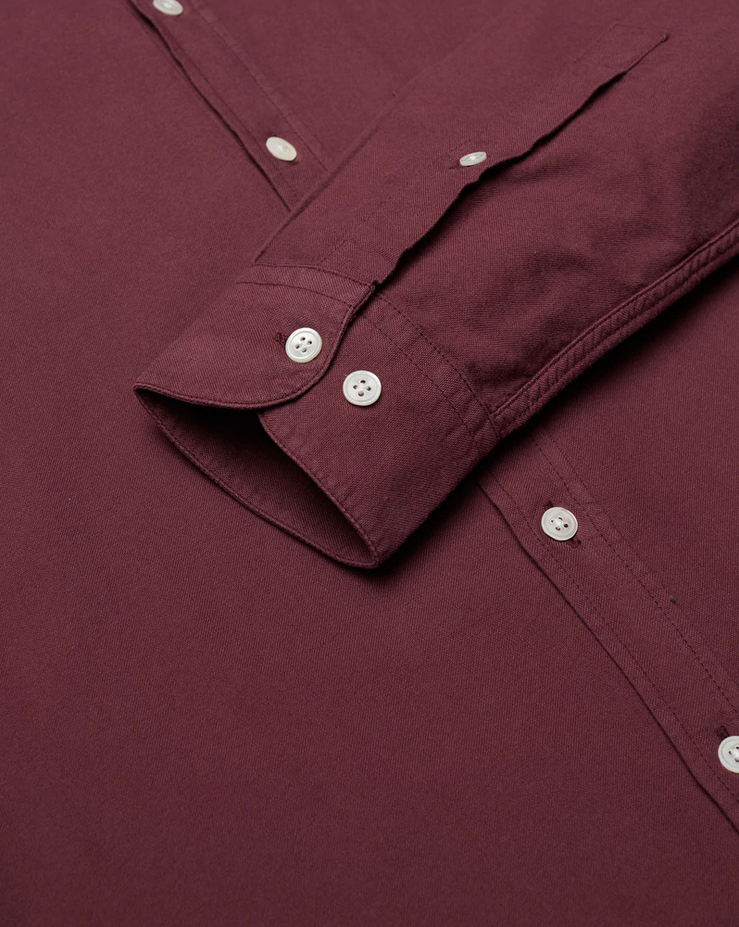 PORTUGUESE FLANNEL BELAVISTA SHIRT - BORDEAUX