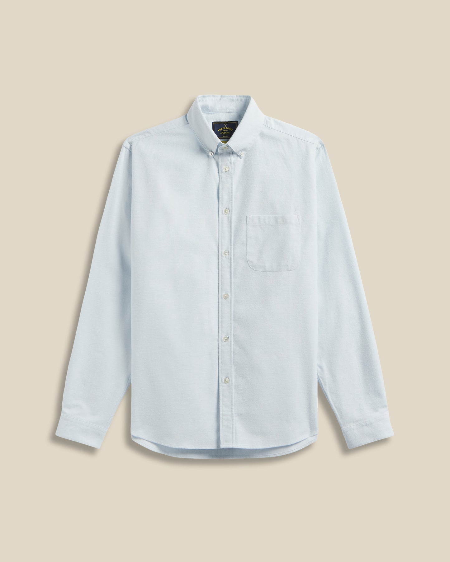 PORTUGUESE FLANNEL BRUSHED OXFORD SHIRT - LIGHT BLUE