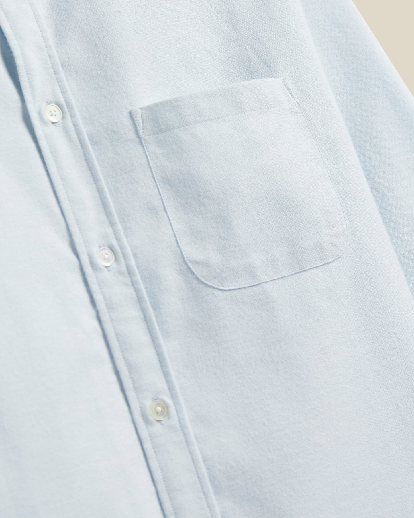PORTUGUESE FLANNEL BRUSHED OXFORD SHIRT - LIGHT BLUE
