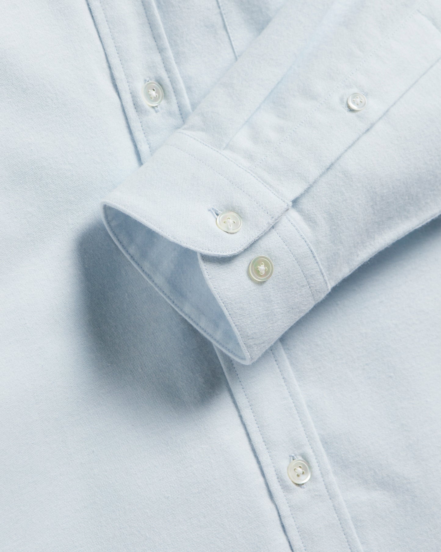 PORTUGUESE FLANNEL BRUSHED OXFORD SHIRT - LIGHT BLUE