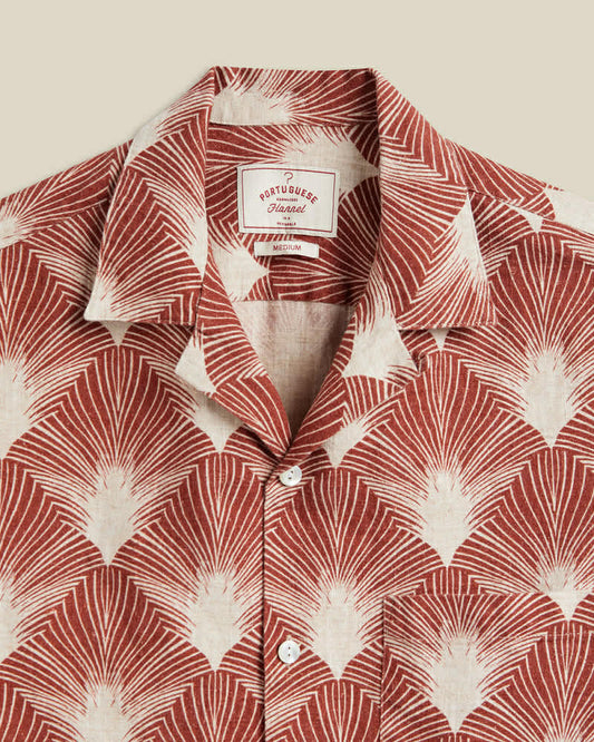 PORTUGUESE FLANNEL FEATHER - RUST