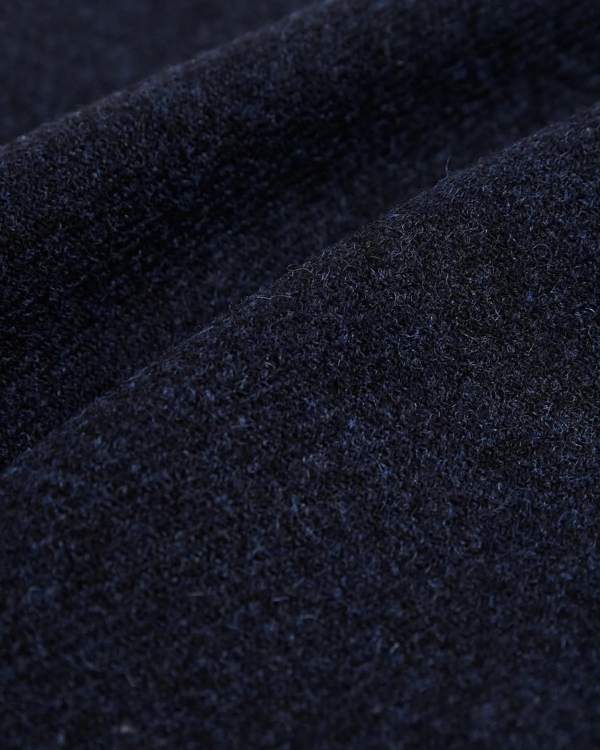 PORTUGUESE FLANNEL WOOL FIELD OVERSHIRT - NAVY