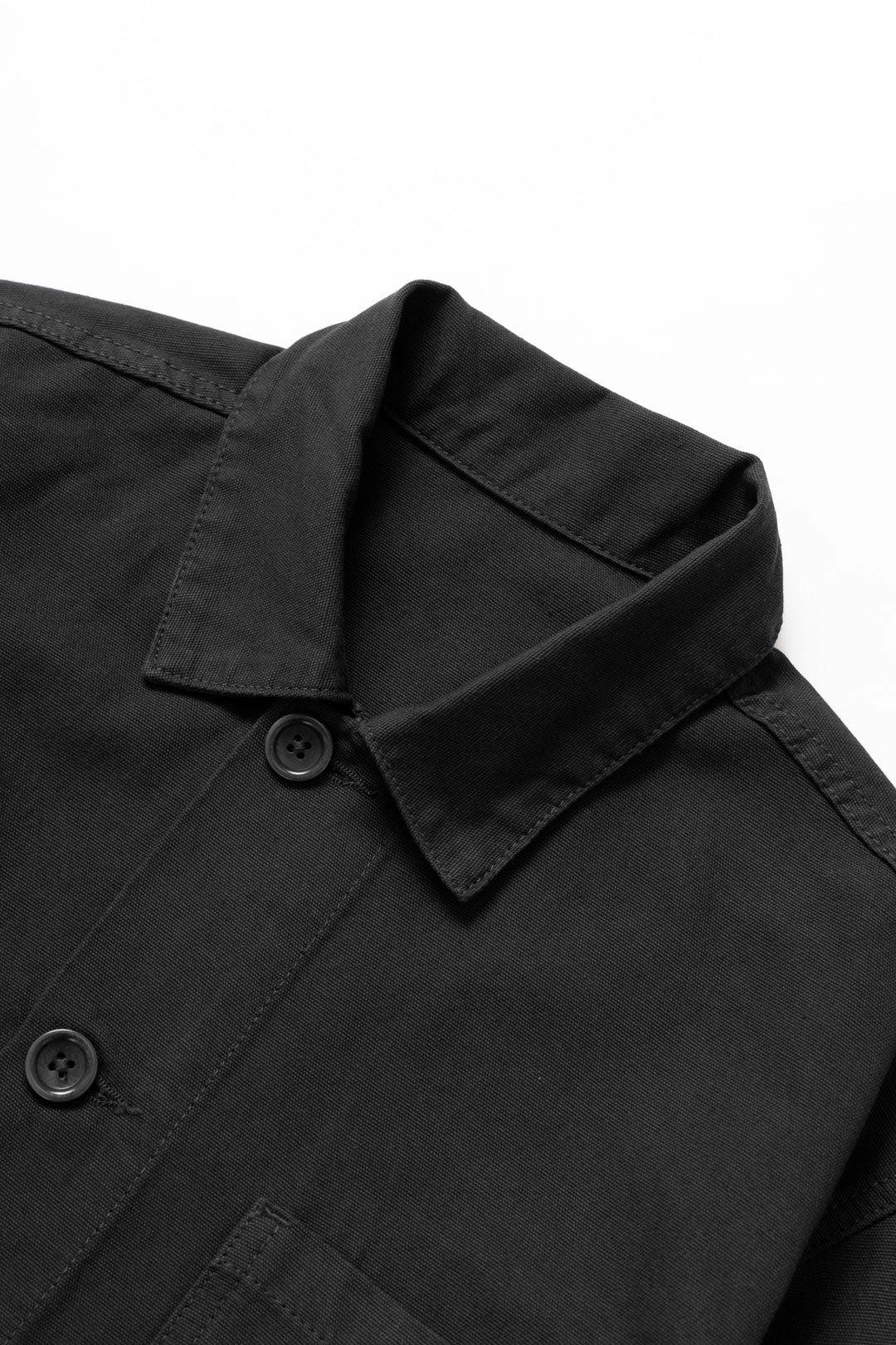 SERVICE WORKS CANVAS CHORE SHIRT - BLACK