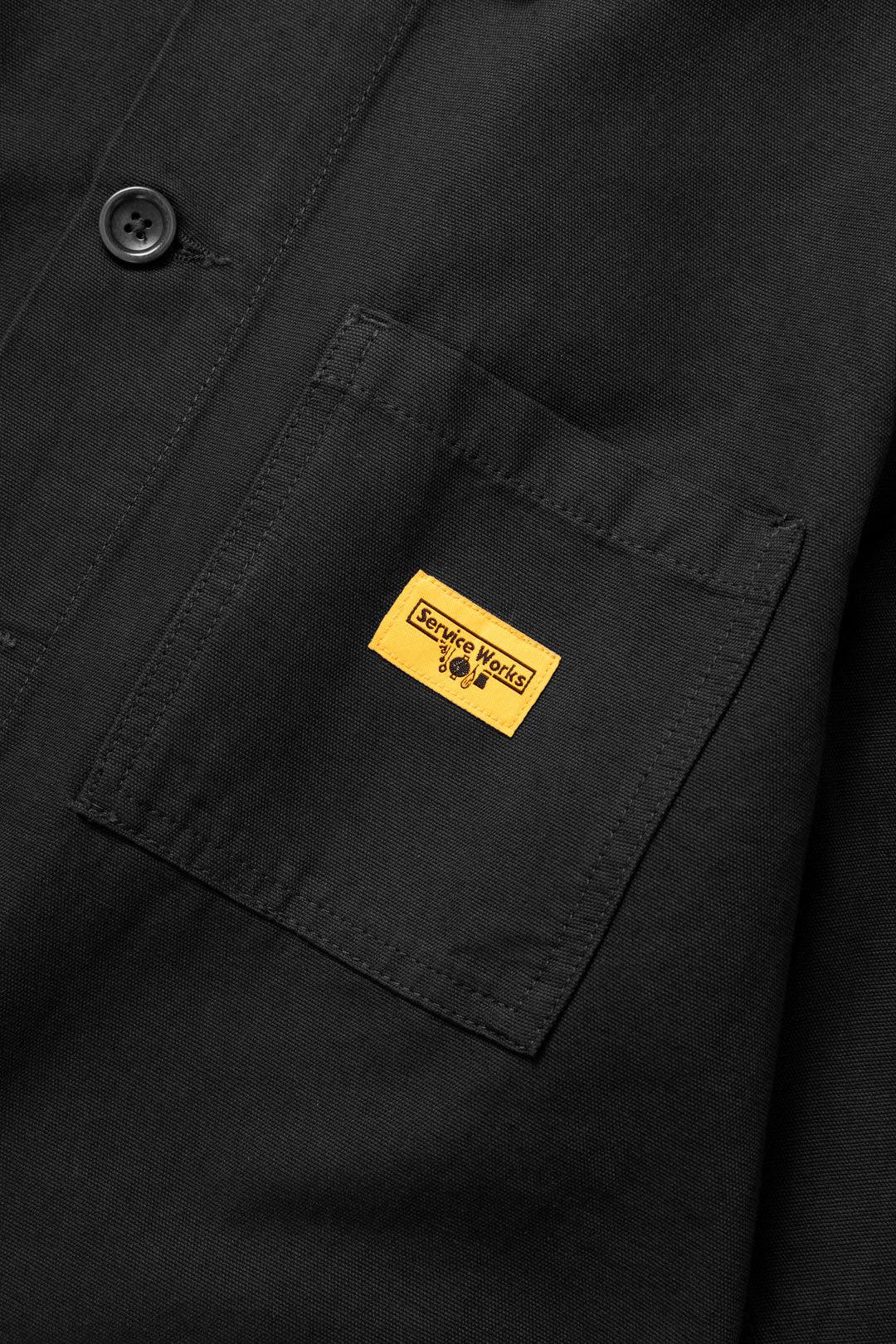 SERVICE WORKS CANVAS CHORE SHIRT - BLACK