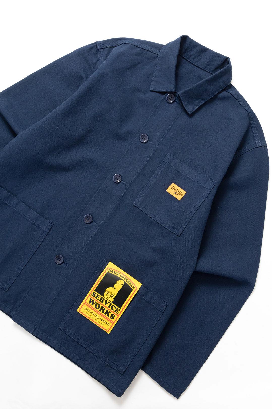 SERVICE WORKS CANVAS CHORE SHIRT - NAVY