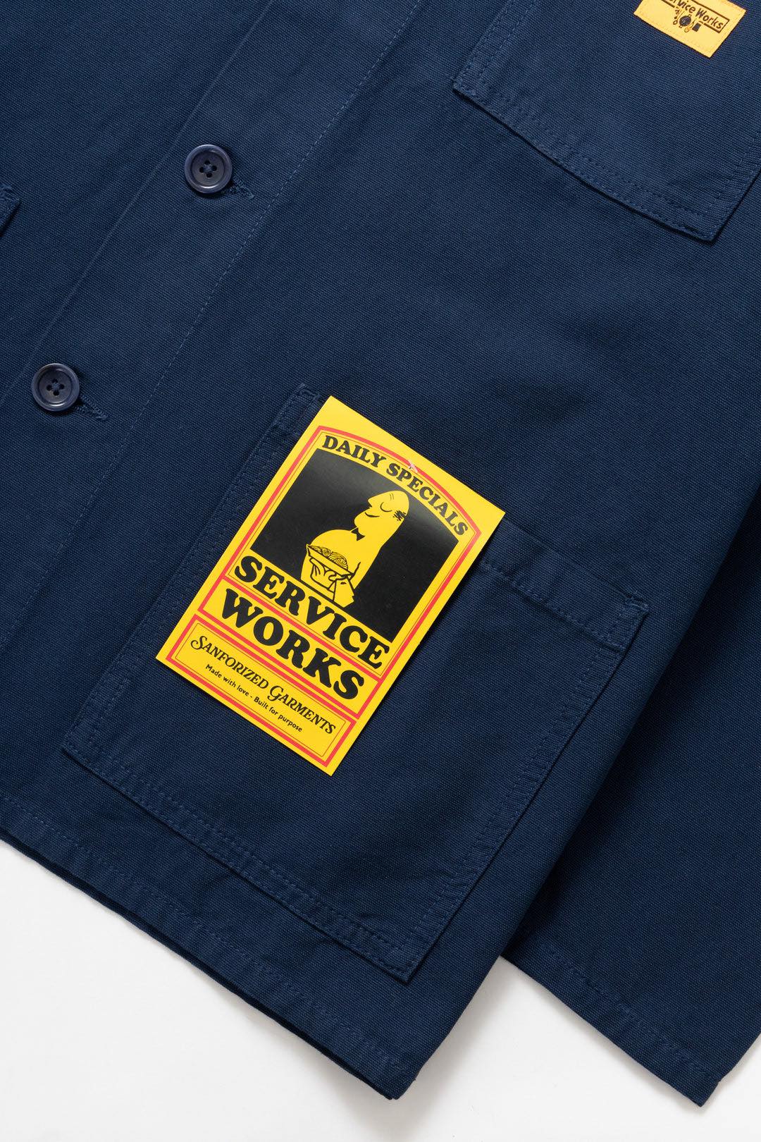SERVICE WORKS CANVAS CHORE SHIRT - NAVY