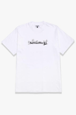 SERVICE WORKS CHASE TEE - WHITE