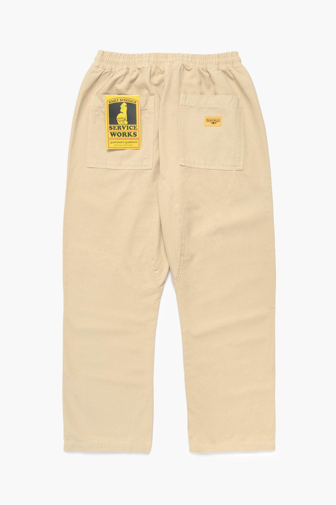 SERVICE WORKS CANVAS CHEF PANTS - KHAKI