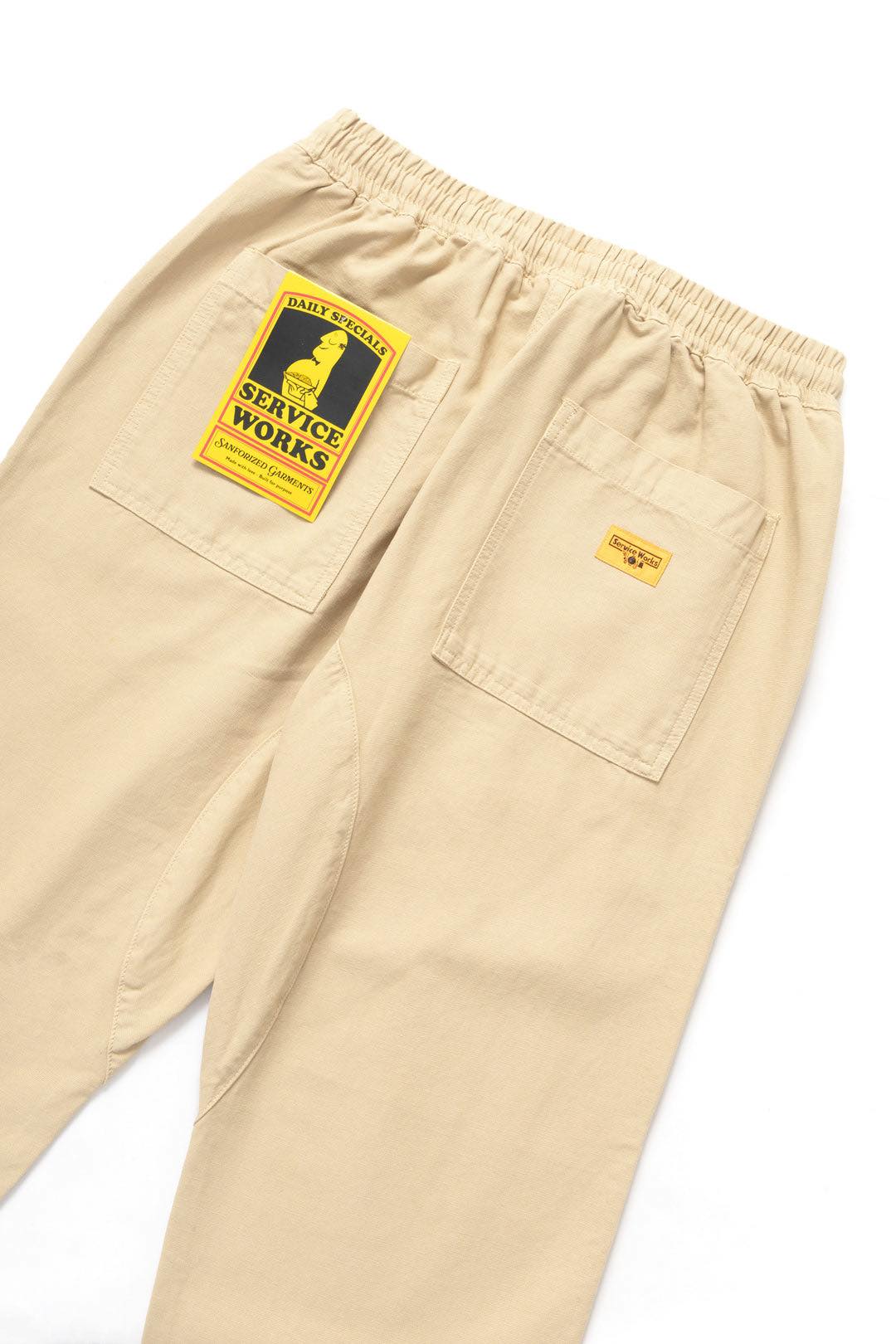 SERVICE WORKS CANVAS CHEF PANTS - KHAKI
