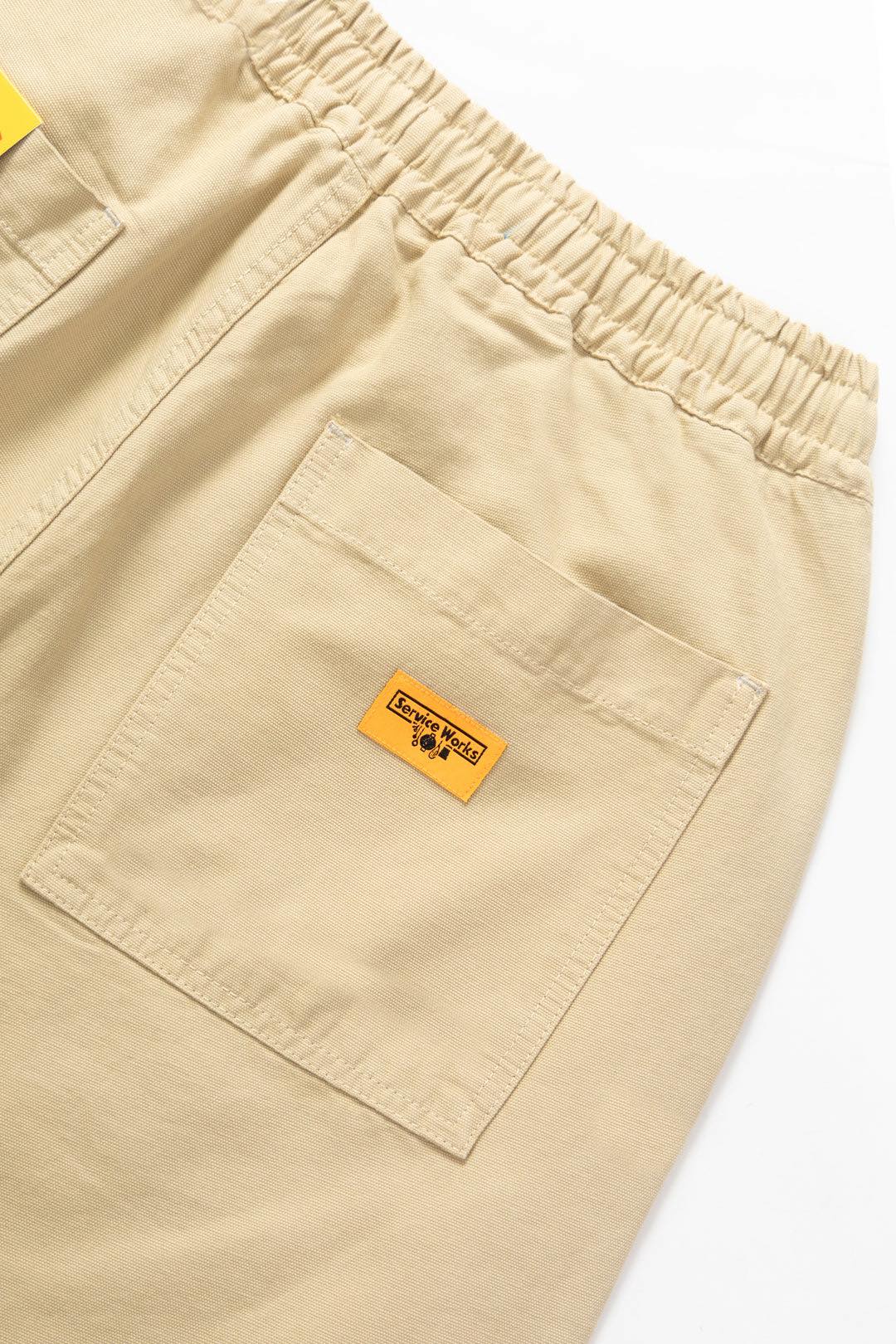 SERVICE WORKS CANVAS CHEF SHORTS - KHAKI