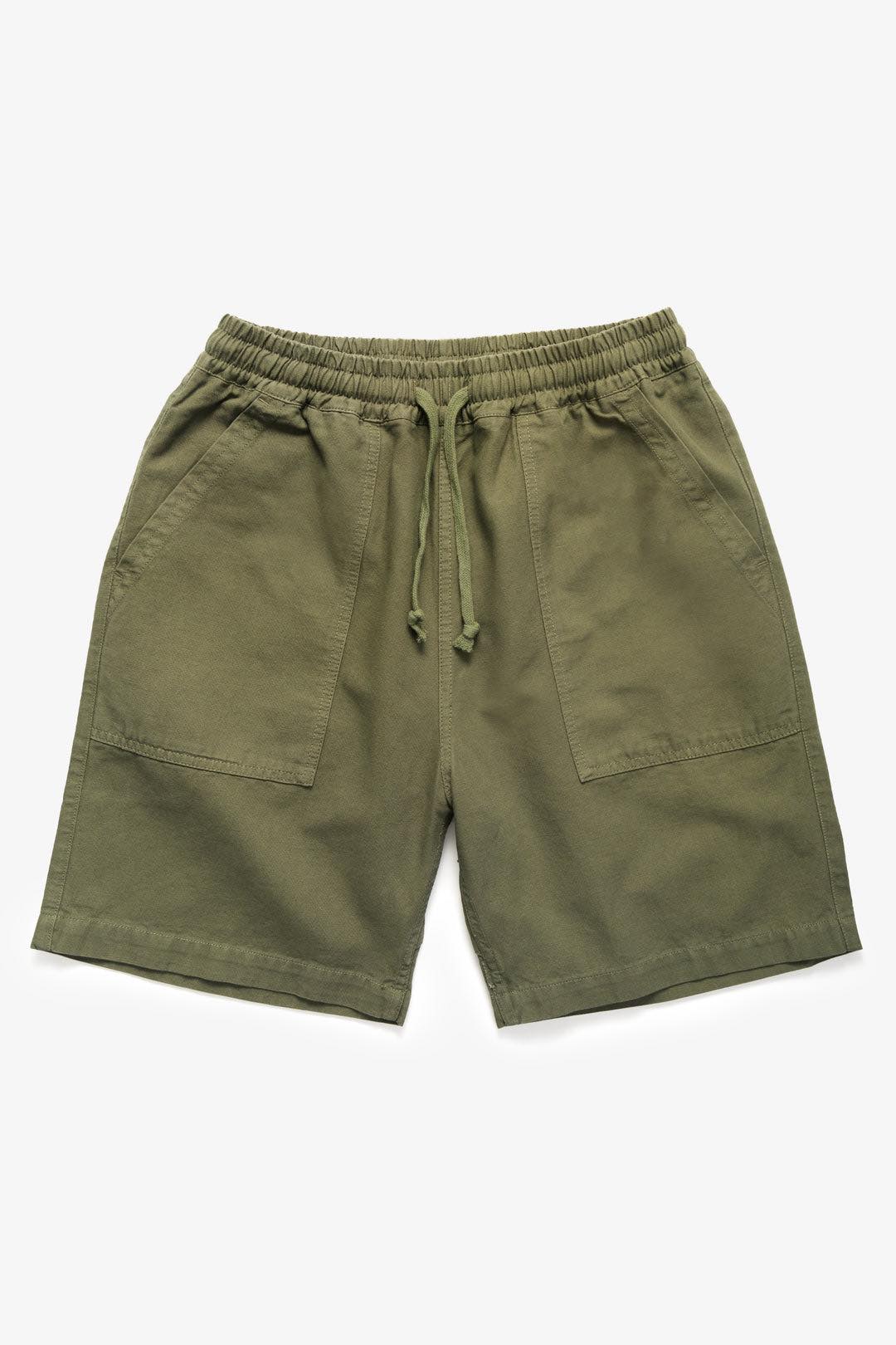 SERVICE WORKS CANVAS CHEF SHORTS - OLIVE