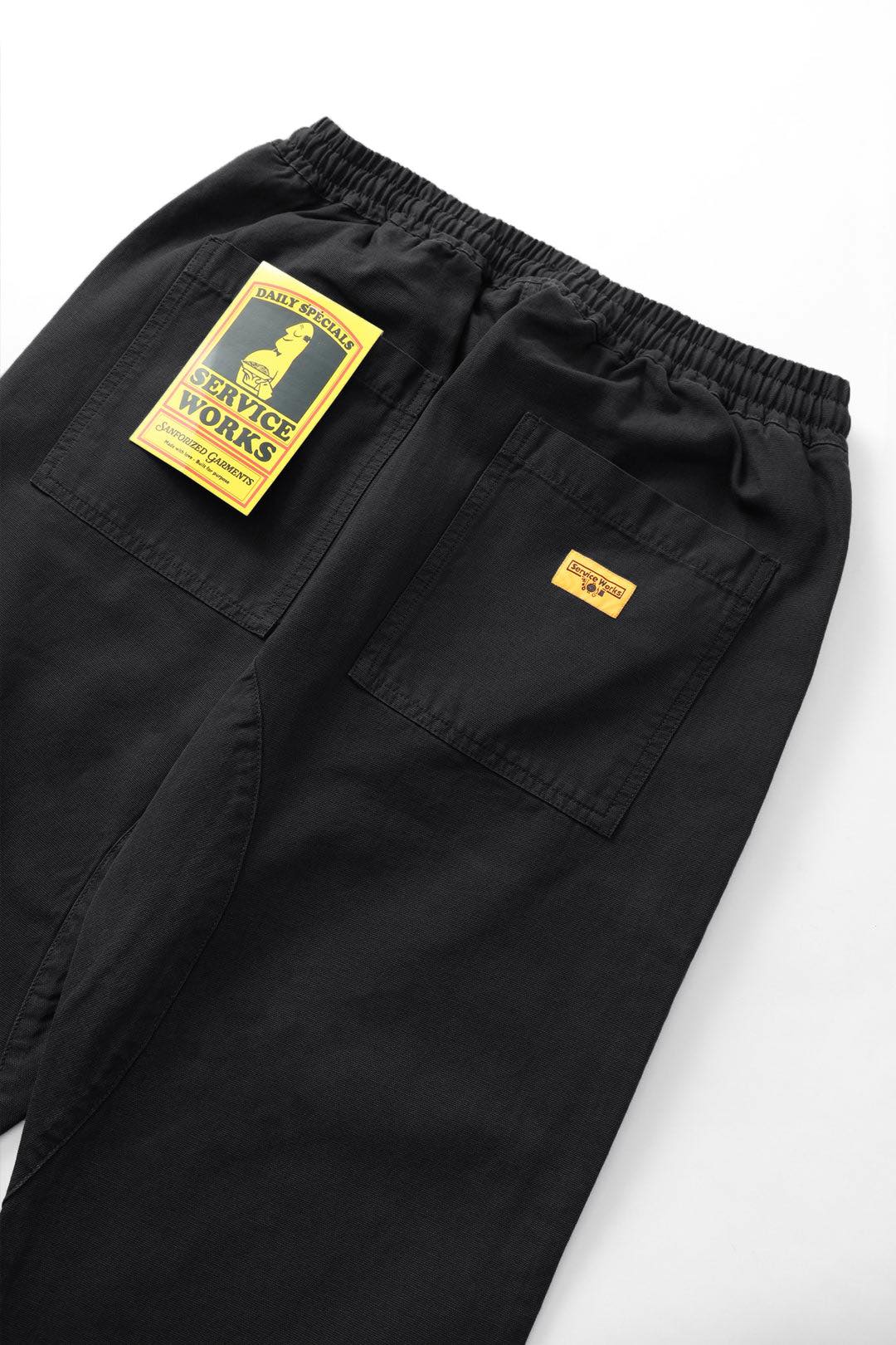 SERVICE WORKS CANVAS CHEF PANTS - BLACK