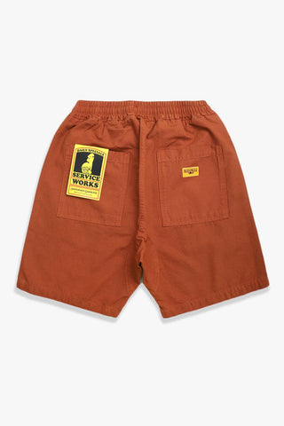 SERVICE WORKS CANVAS CHEF SHORTS - TERRACOTA