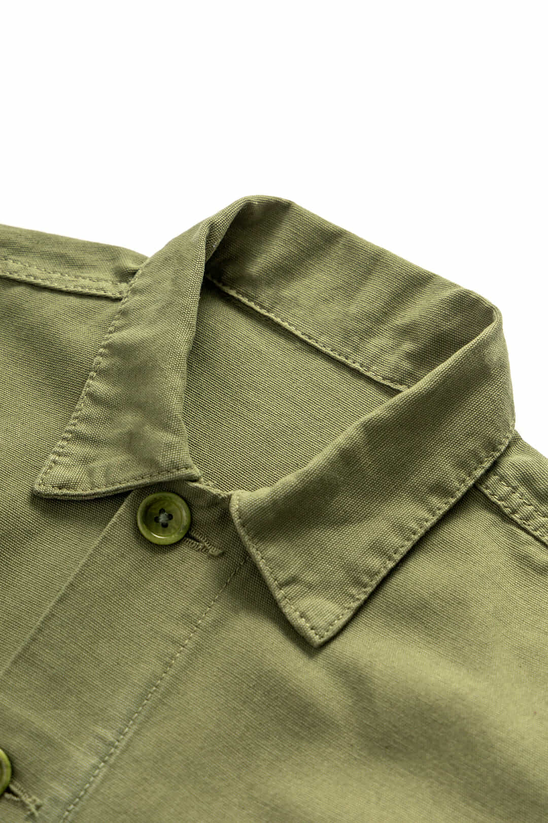 SERVICE WORKS CANVAS CHORE SHIRT - OLIVE
