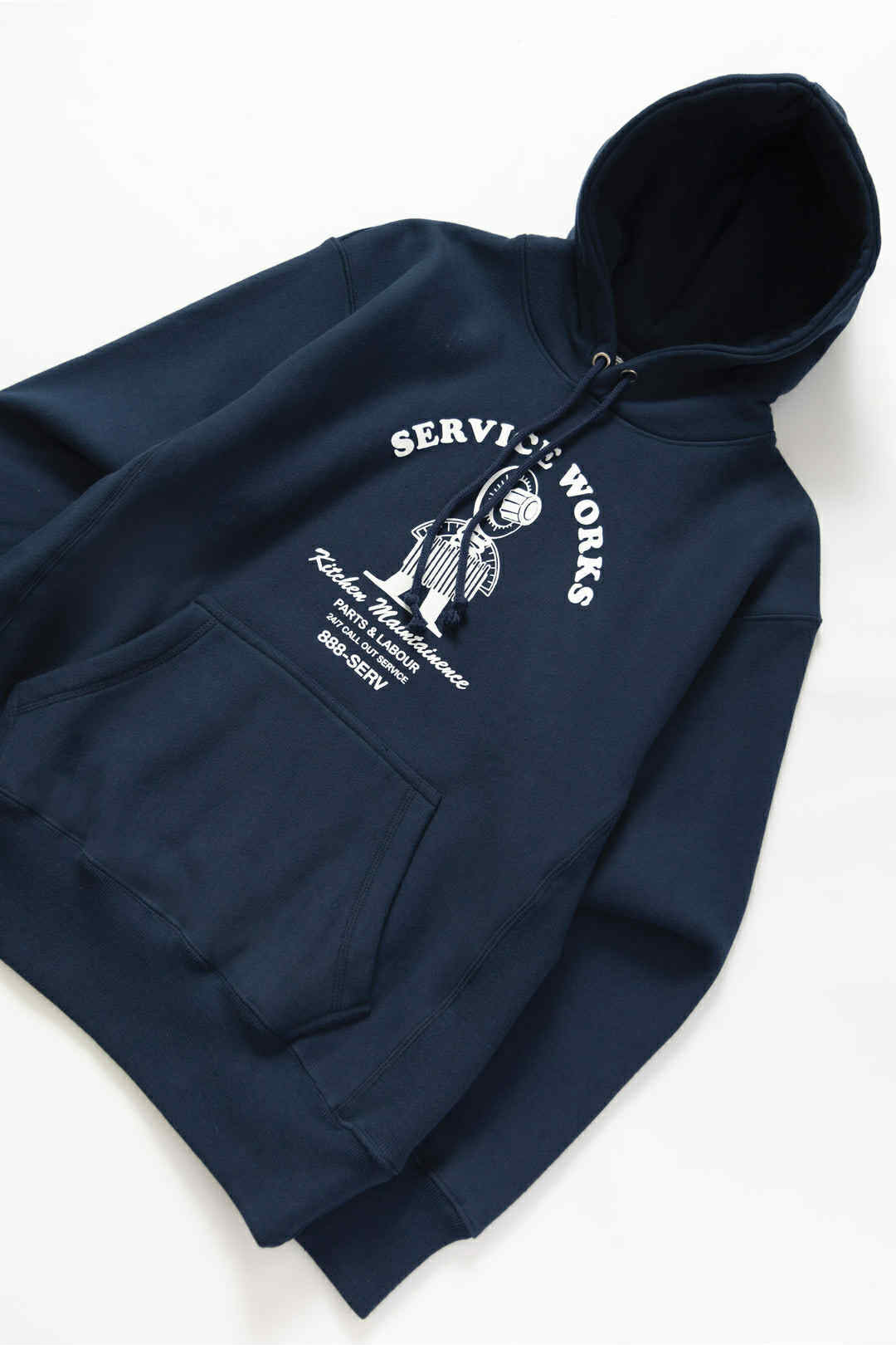 SERVICE WORKS MAINTAINANCE HOODIE - NAVY