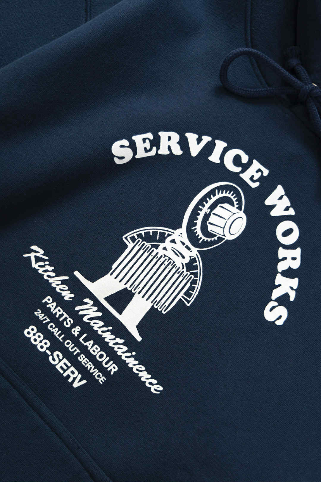 SERVICE WORKS MAINTAINANCE HOODIE - NAVY