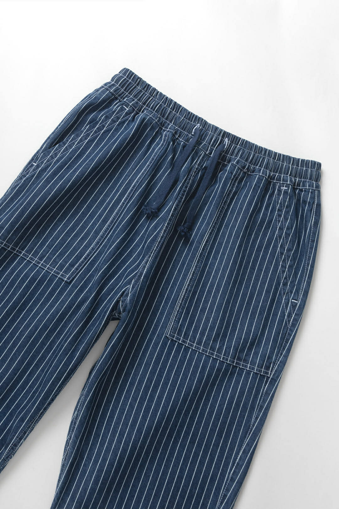 SERVICE WORKS PINSTRIPE DENIM CHEF PANTS - INDIGO