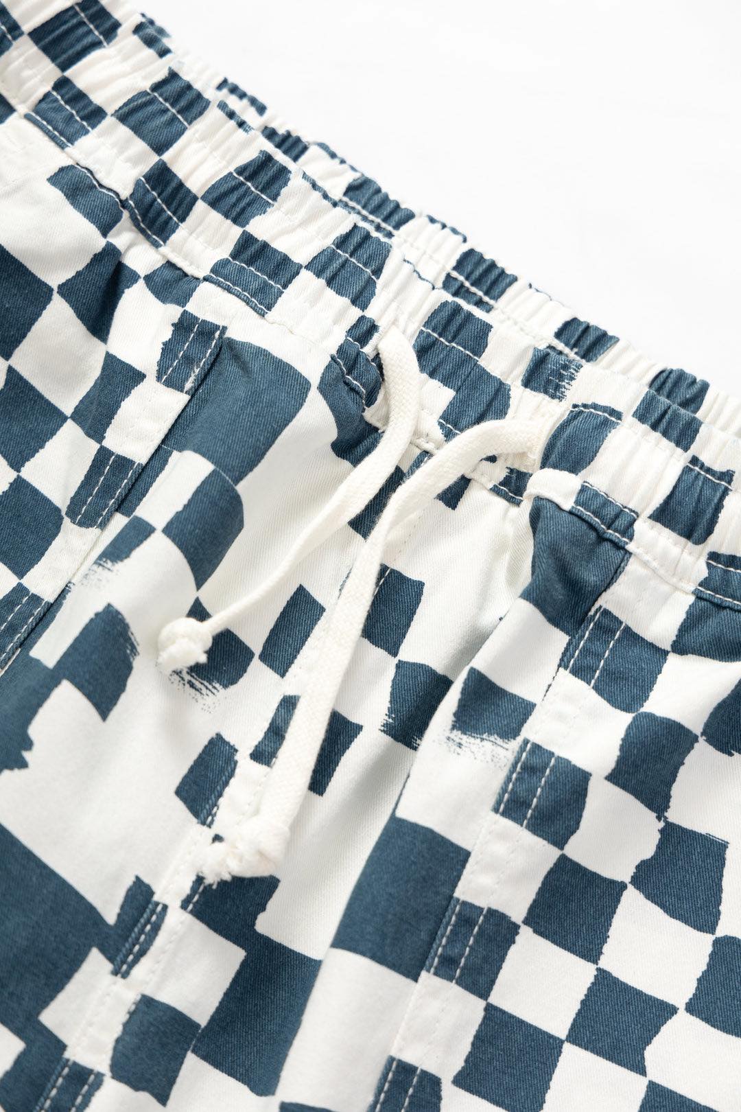 SERVICE WORKS PRINTED CHEF PANTS - TEAL CHECKER