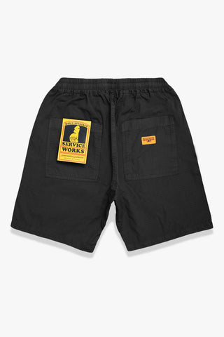 SERVICE WORKS RIPSTOP CHEF SHORTS - BLACK