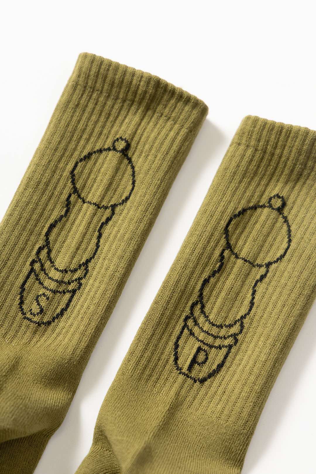 SERVICE WORKS SALT + PEPPER SOCKS - OLIVE