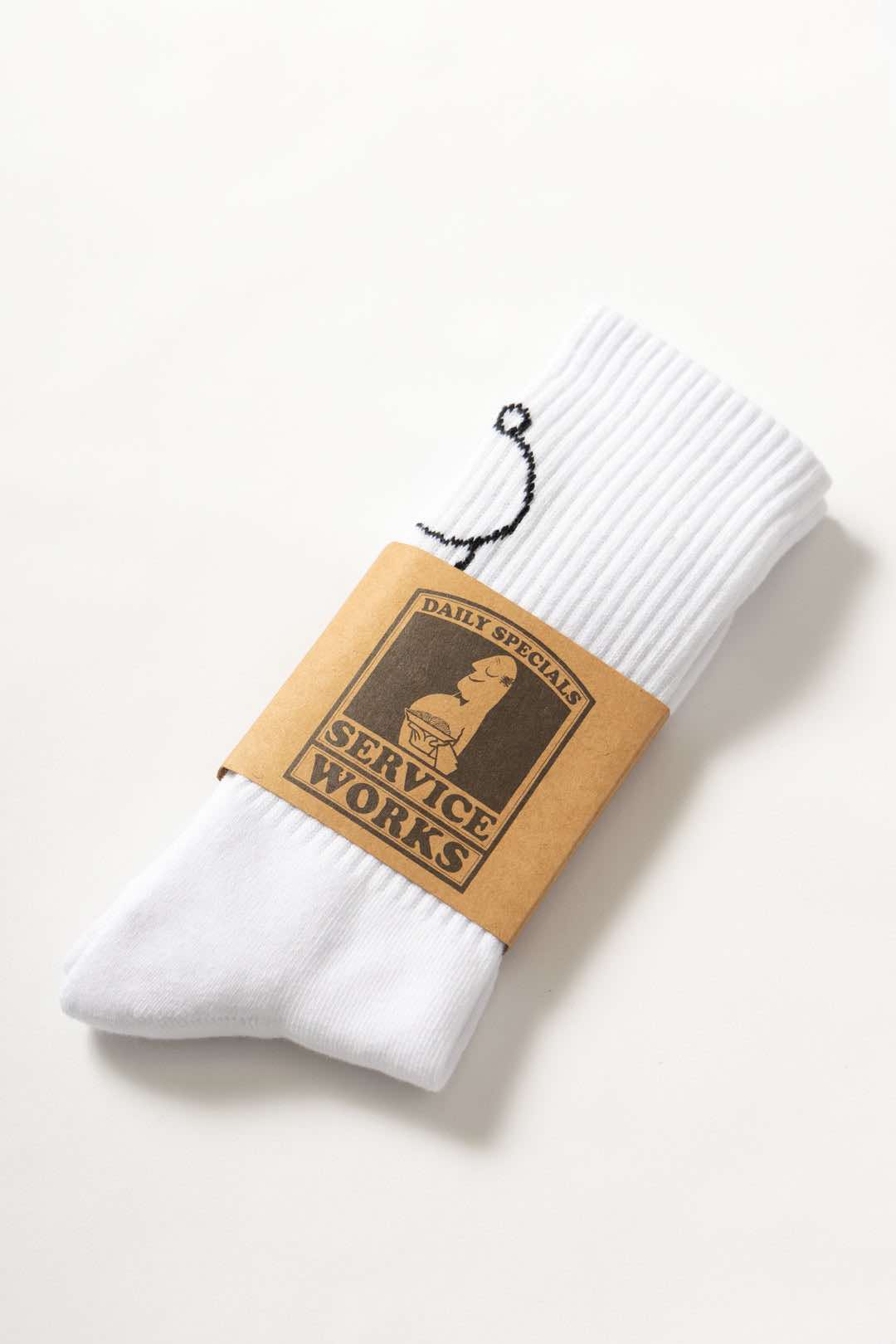 SERVICE WORKS SALT + PEPPER SOCKS - WHITE