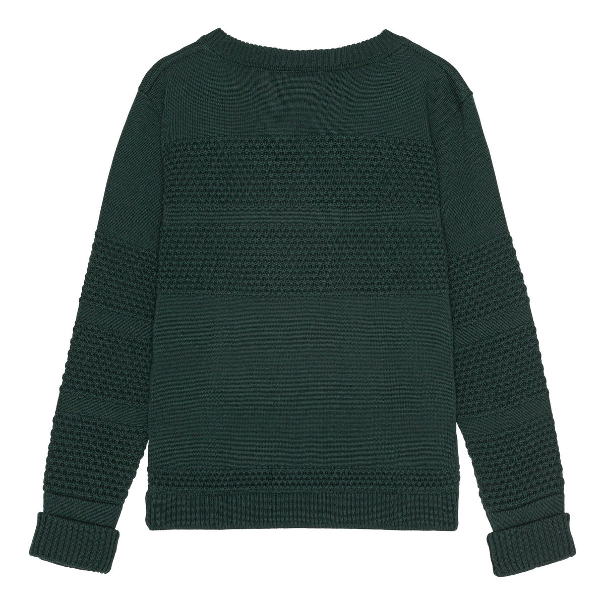 S.N.S. HERNING FISHERMAN CREW NECK - THUNDER GREEN