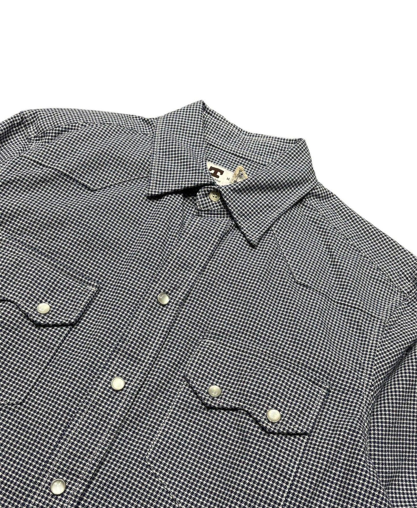 TELLASON COWBOY SHIRT PEPITA - BLUE