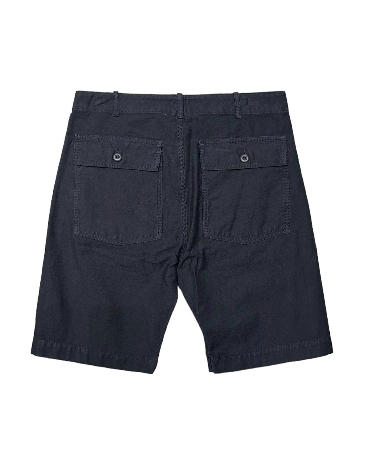 TELLASON FATIGUE SHORT SLUBBY SATEEN - NAVY