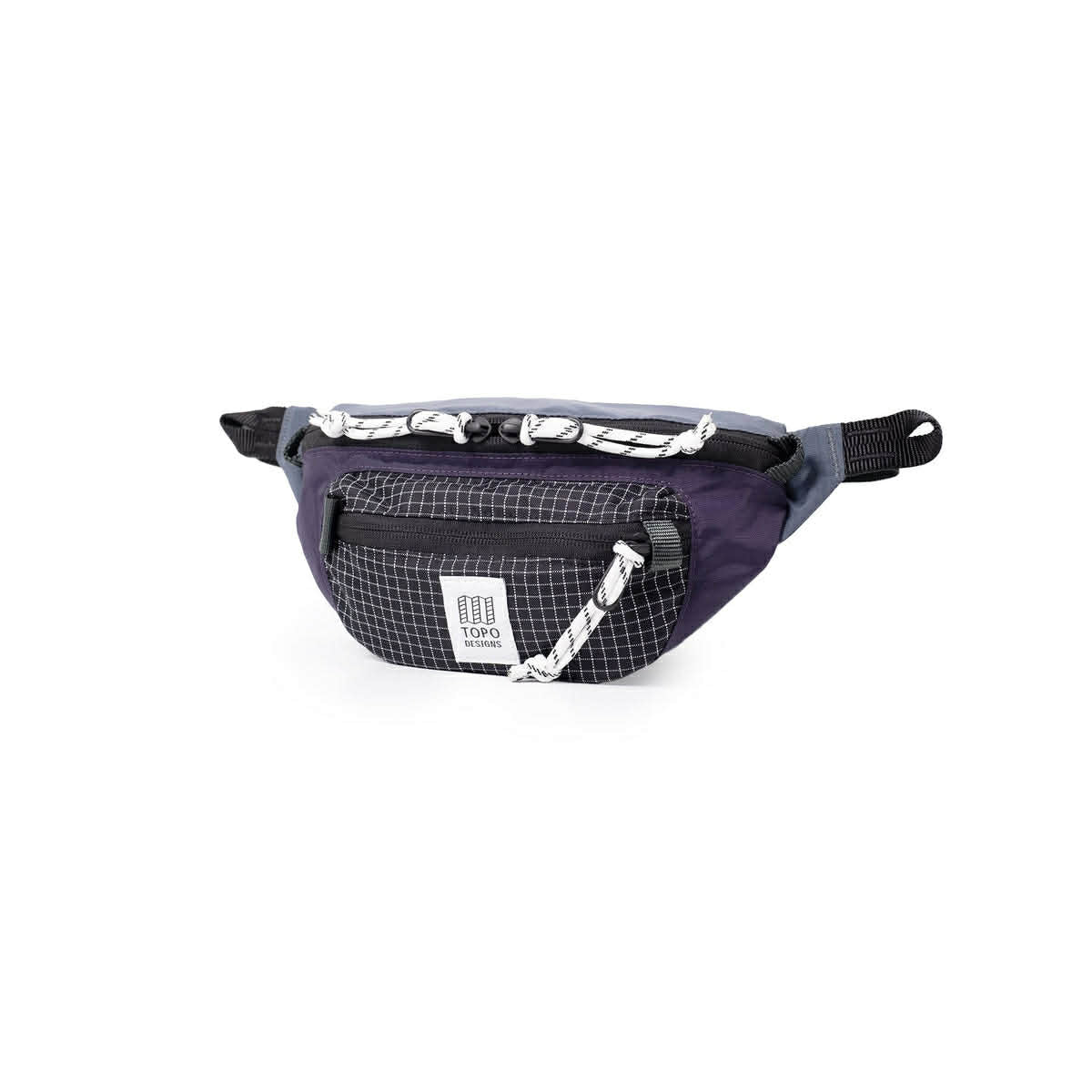 TOPO DESIGNS MOUNTAIN WAIST PACK - NIGHTSHADE / GRID