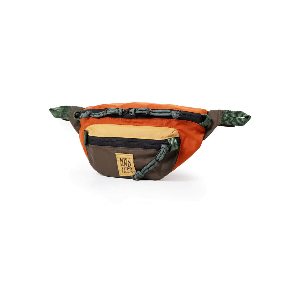 TOPO DESIGNS MOUNTAIN WAIST PACK - WOODLAND / TERRACOTTA