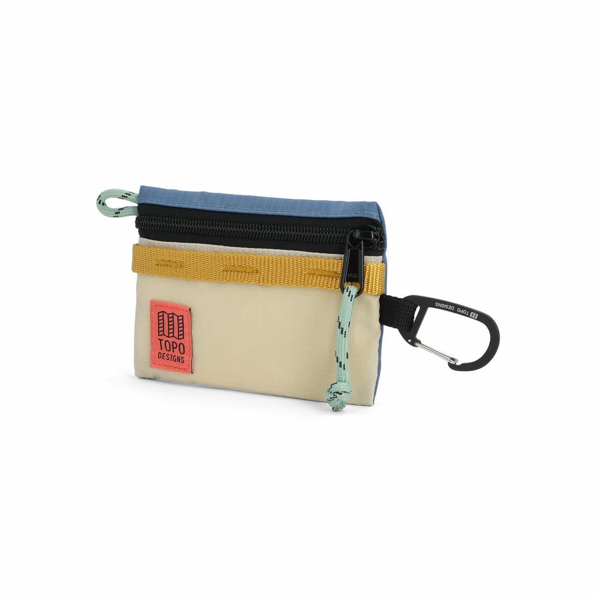 TOPO DESIGNS MOUNTAIN ACCESSORY BAG MICRO - STONE BLUE / BONE WHITE
