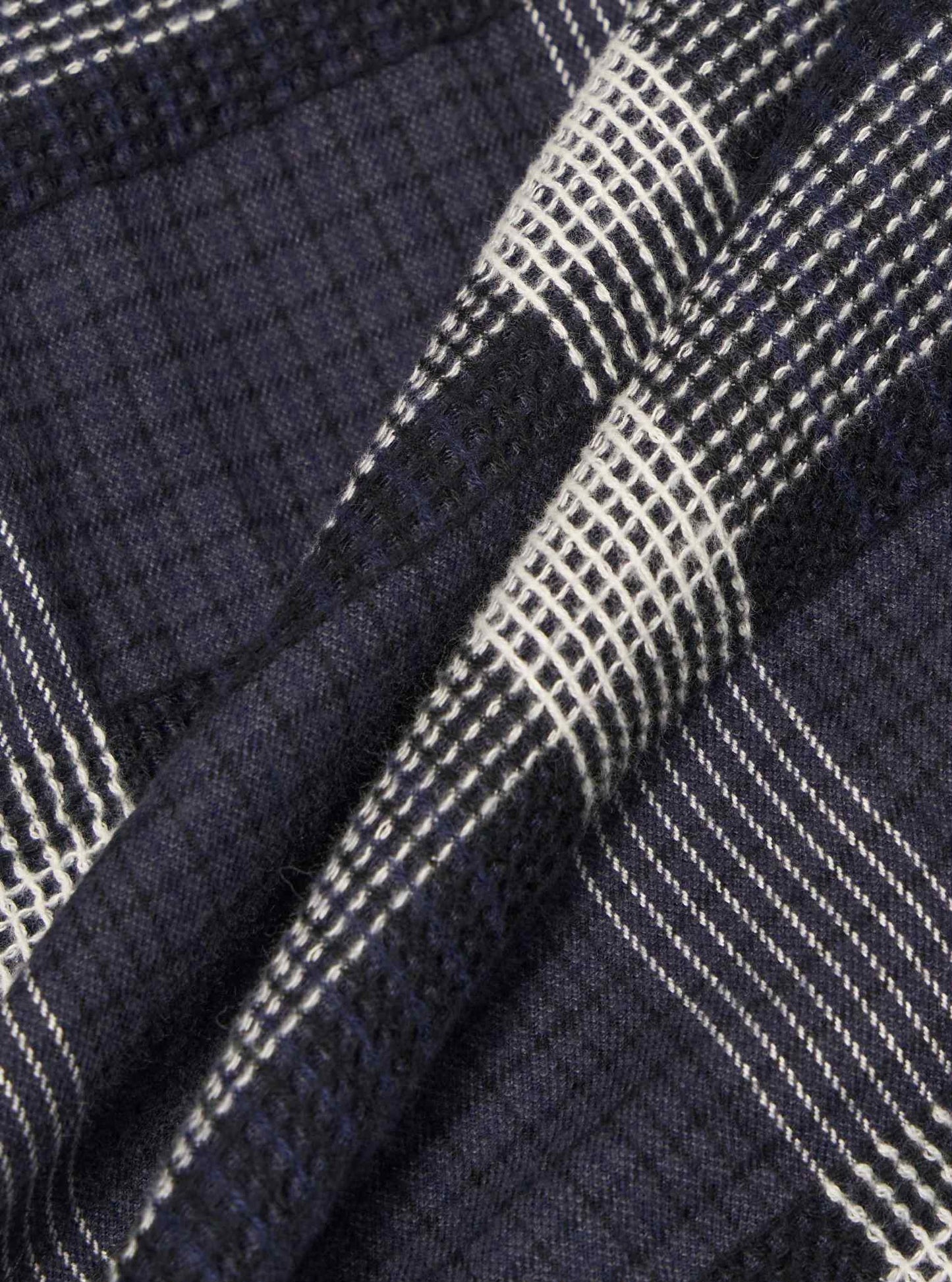 UNIVERSAL WORKS EASY OVERSHIRT POLKA CHECK - CHARCOAL