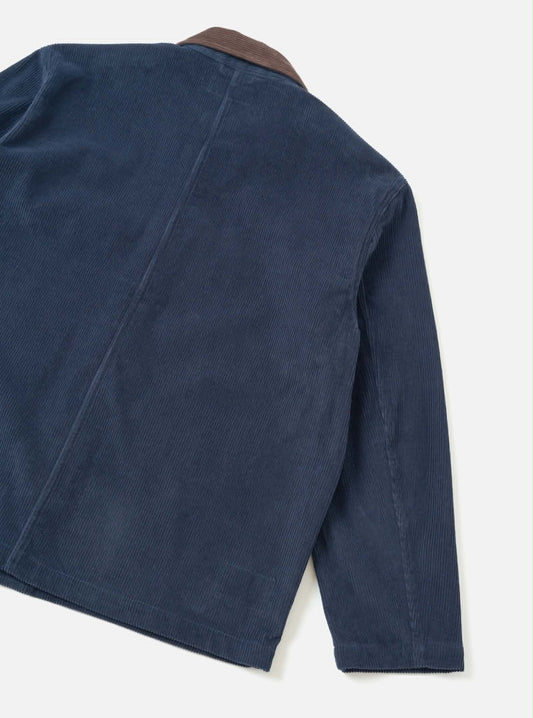UNIVERSAL WORKS UTILITY JACKET CORD - DARK NAVY