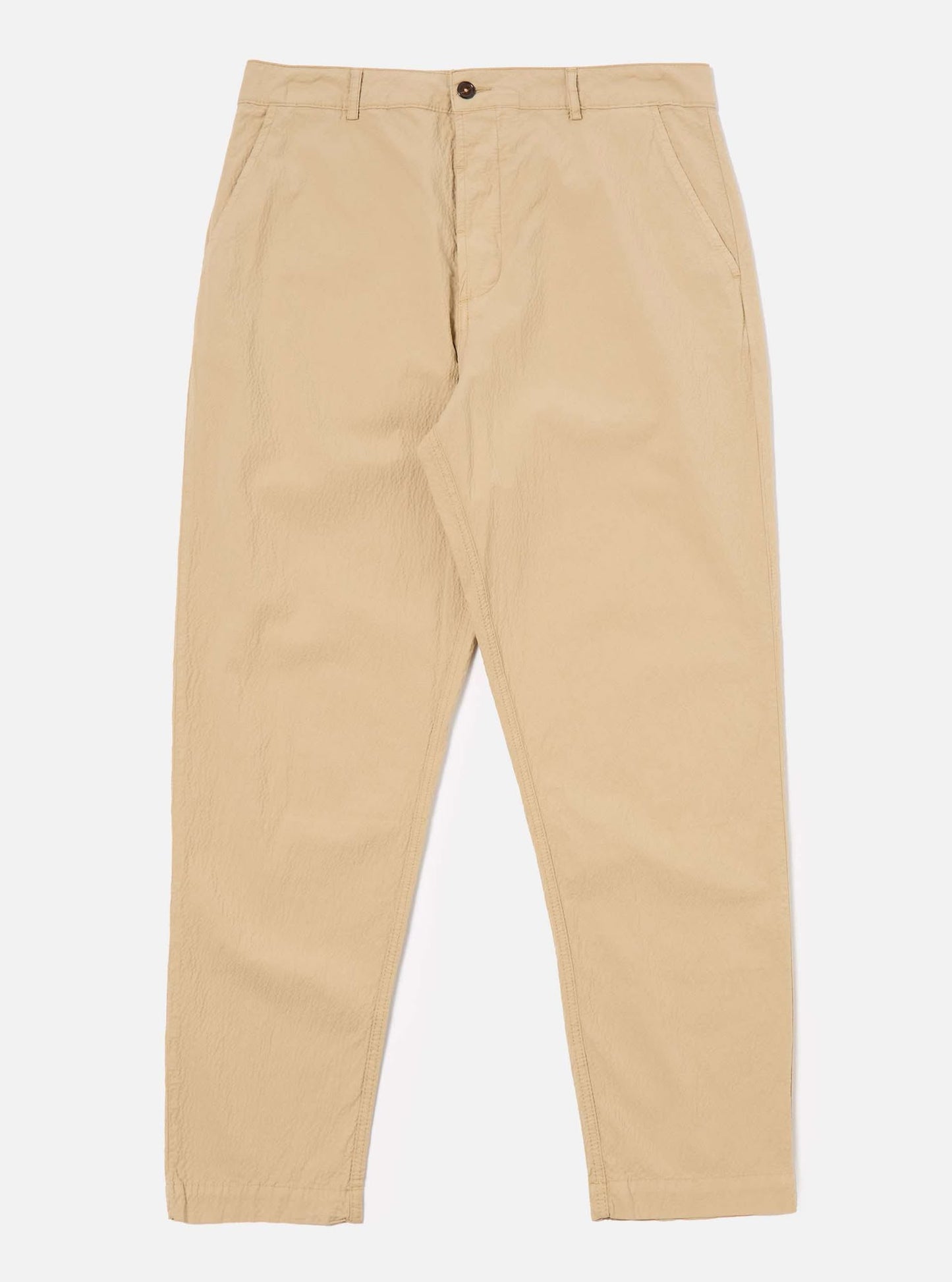 UNIVERSAL WORKS MILITARY CHINO SEERSUCKER II - SAND