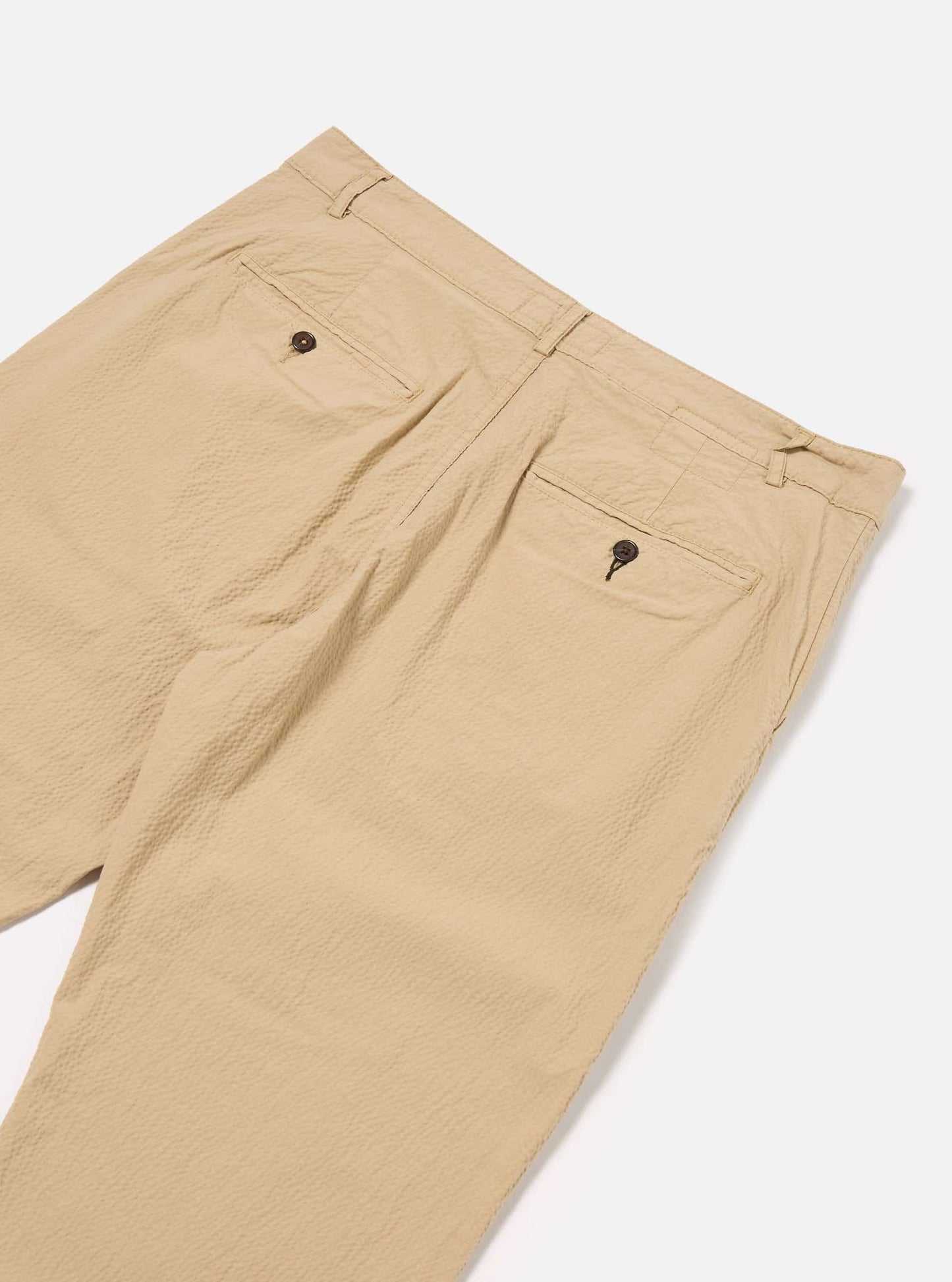 UNIVERSAL WORKS MILITARY CHINO SEERSUCKER II - SAND