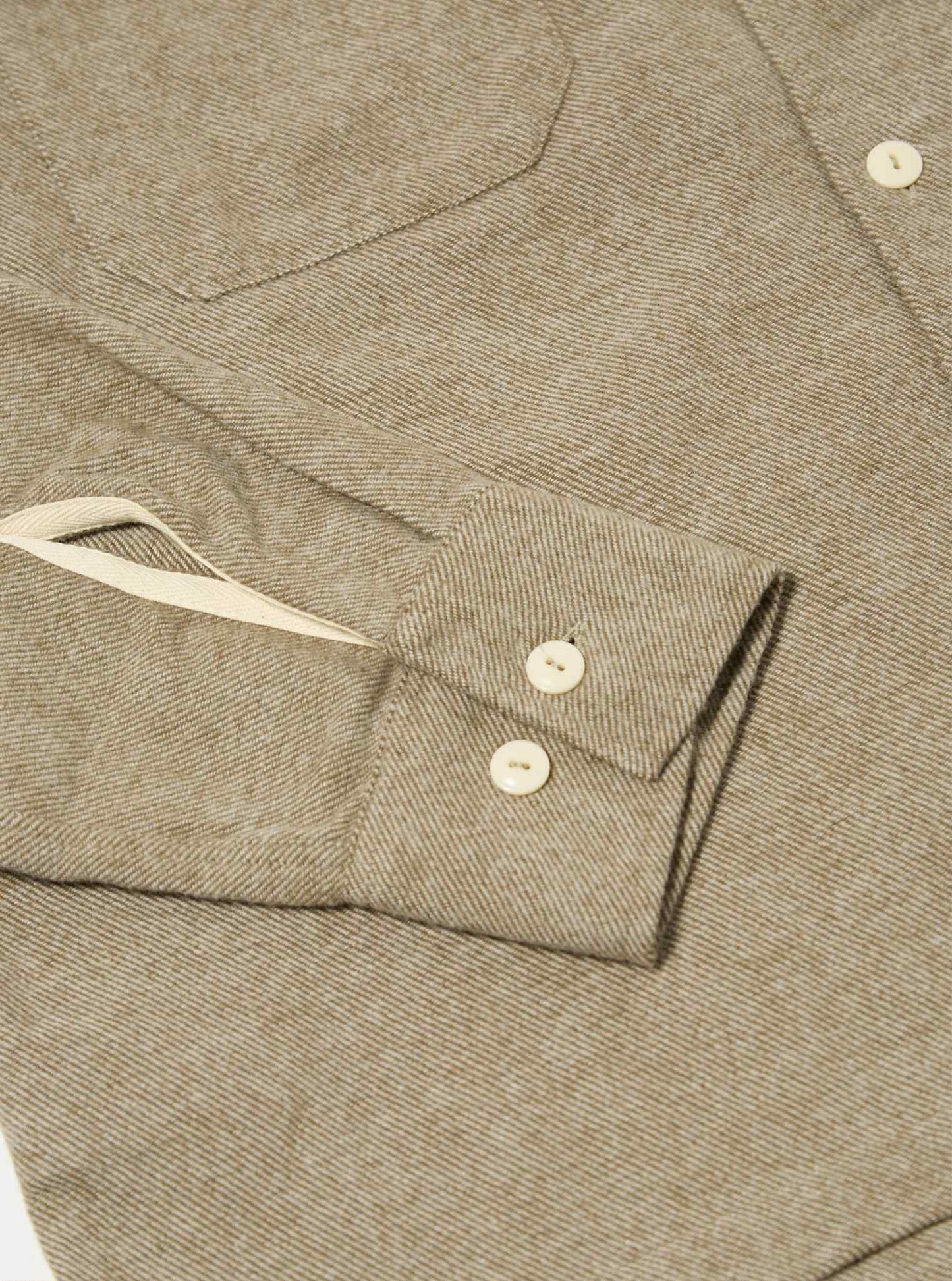 UNIVERSAL WORKS L/S UTILITY SHIRT ALASKA COTTON - OLIVE