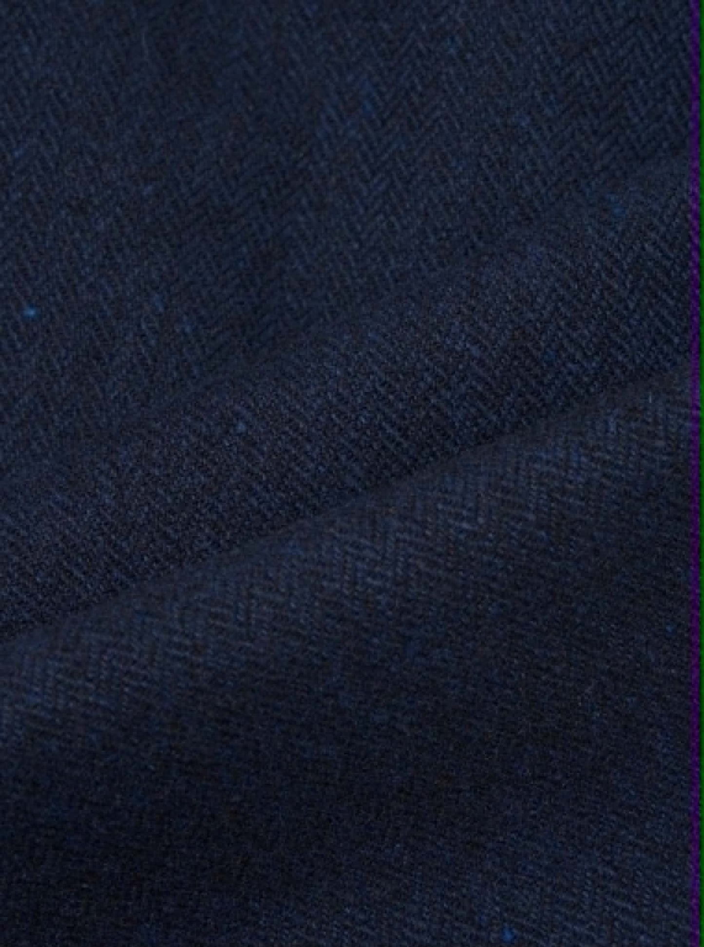 UNIVERSAL WORKS PLEATED TRACK PANT HERRINGBONE WOOL - NAVY