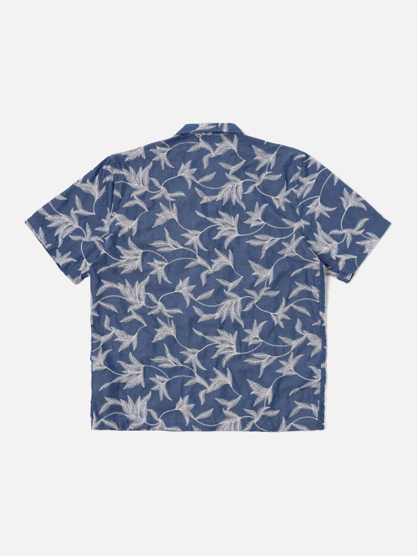 UNIVERSAL WORKS ROAD SHIRT SUMMER JUNGLE COTTON - INDIGO
