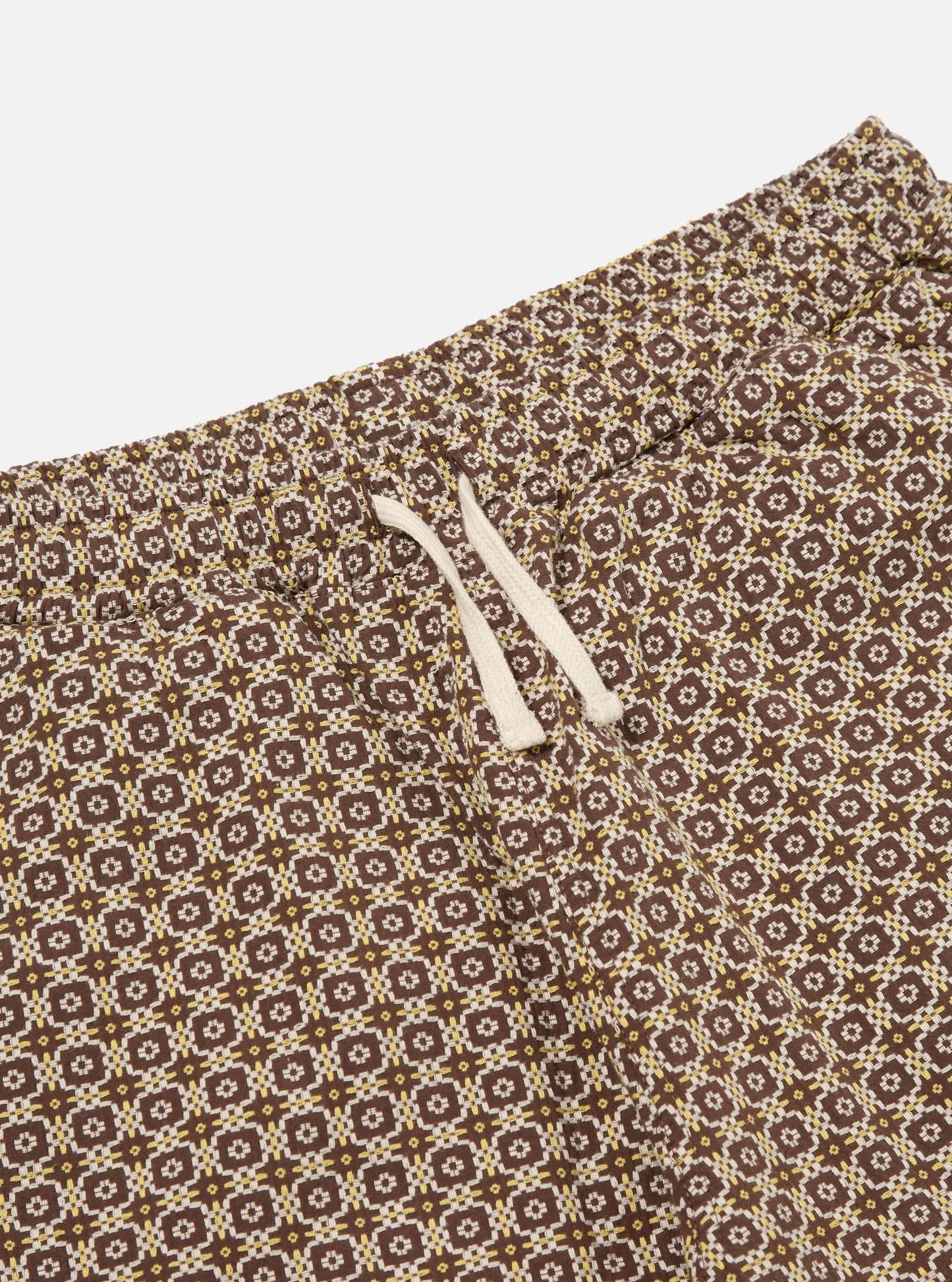 UNIVERSAL WORKS SIMPLE SHORT TILE 1 COTTON - BROWN