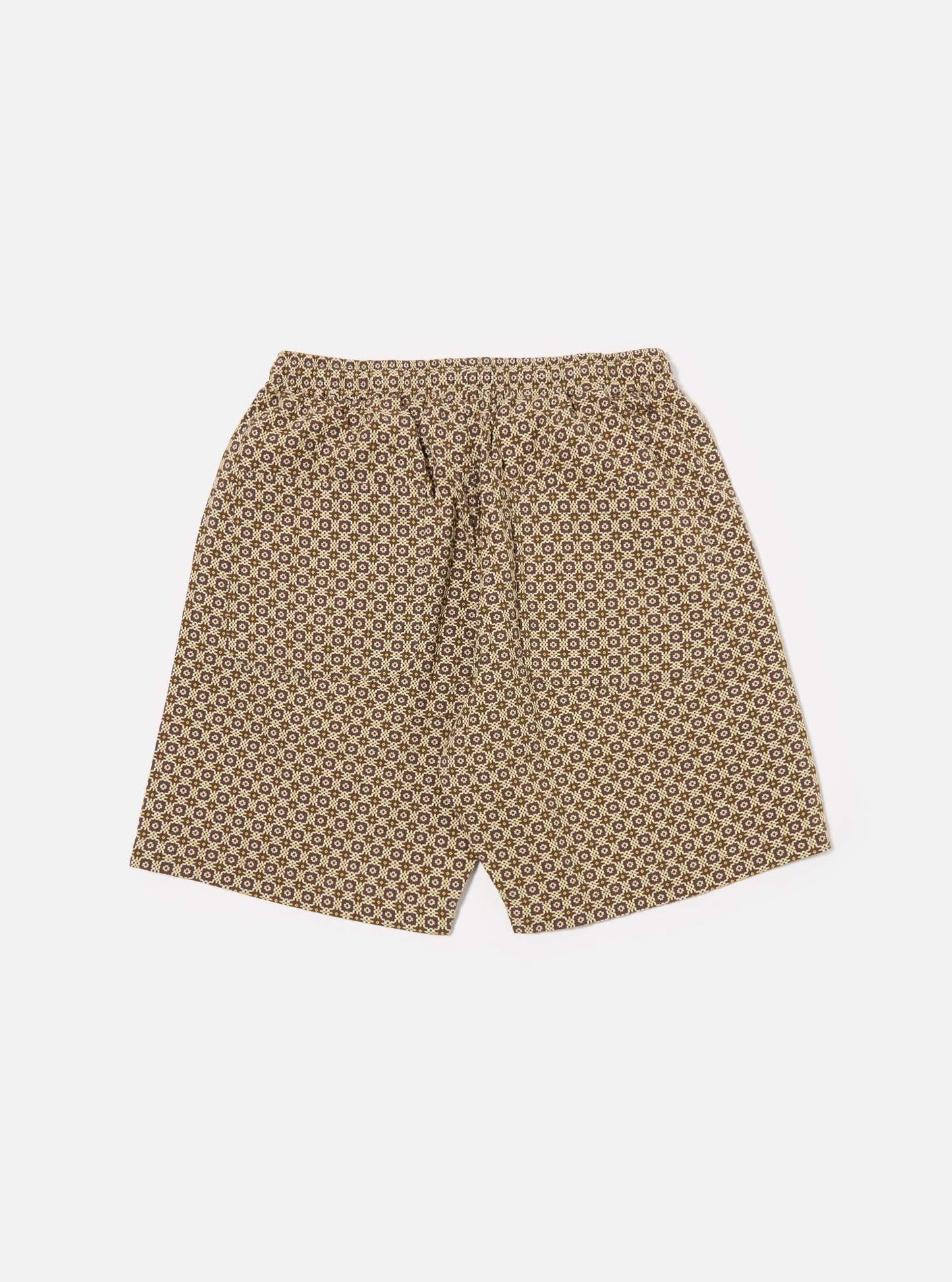 UNIVERSAL WORKS SIMPLE SHORT TILE 1 COTTON - BROWN