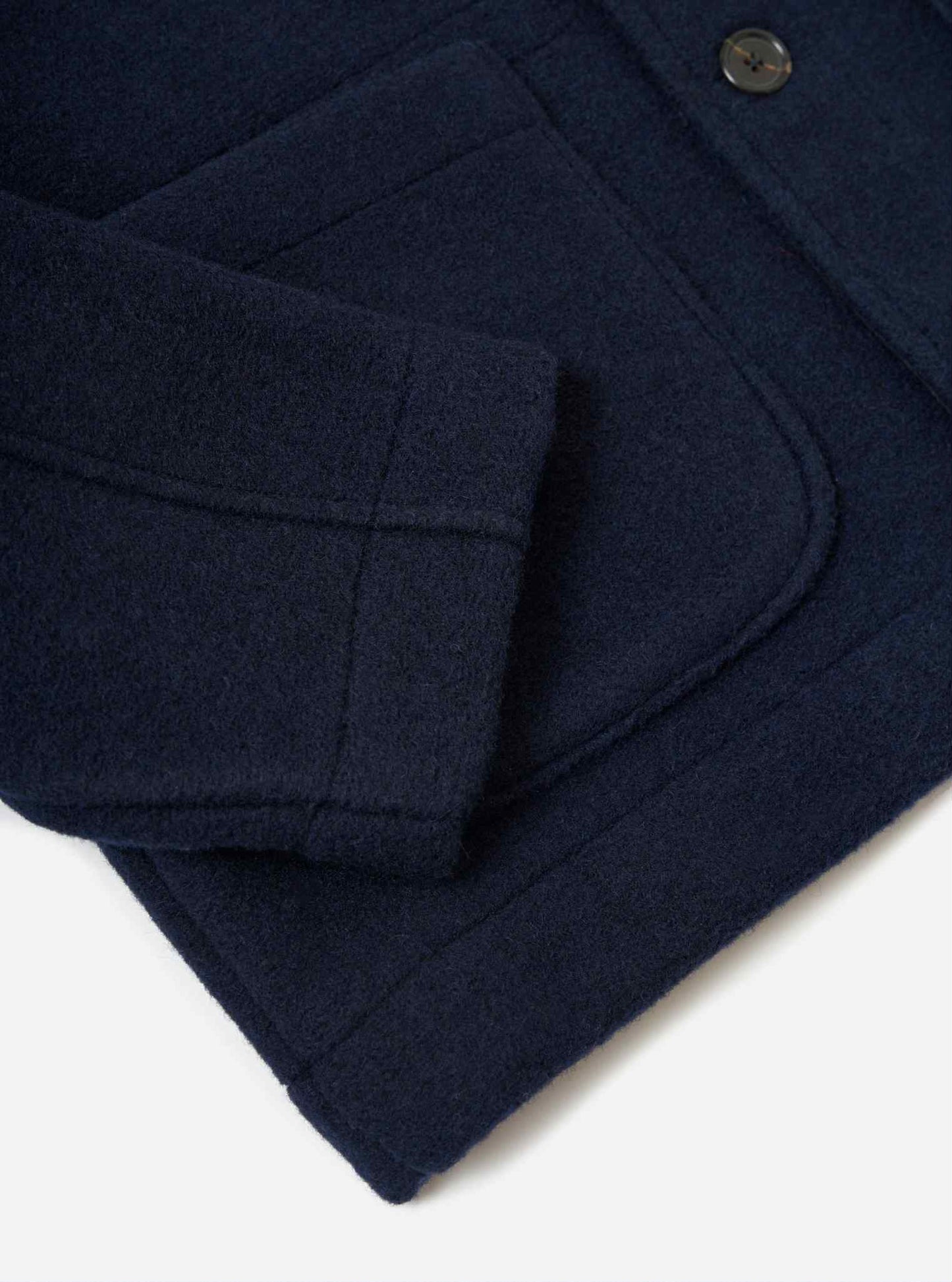UNIVERSAL WORKS FIELD JACKET TECHNO MELTON - NAVY