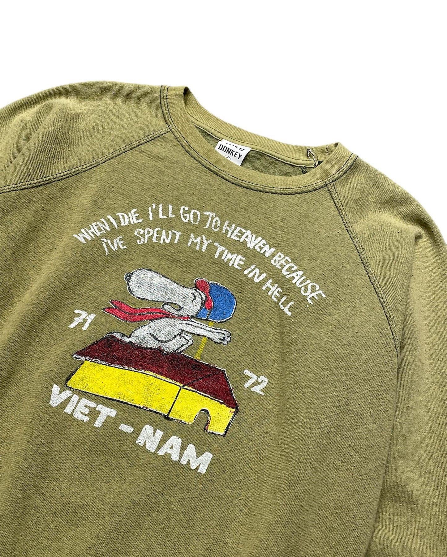 WILD DONKEY VIETNAM CREWNECK - OLIVE