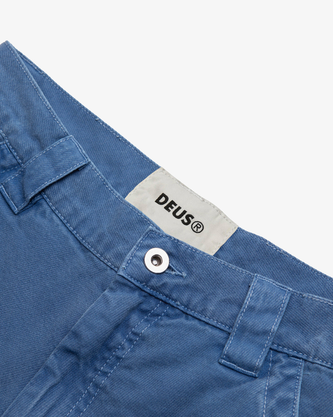 DEUS WOMENS CANVAS MASTER PANT - OVERDYED LIGHT INDIGO