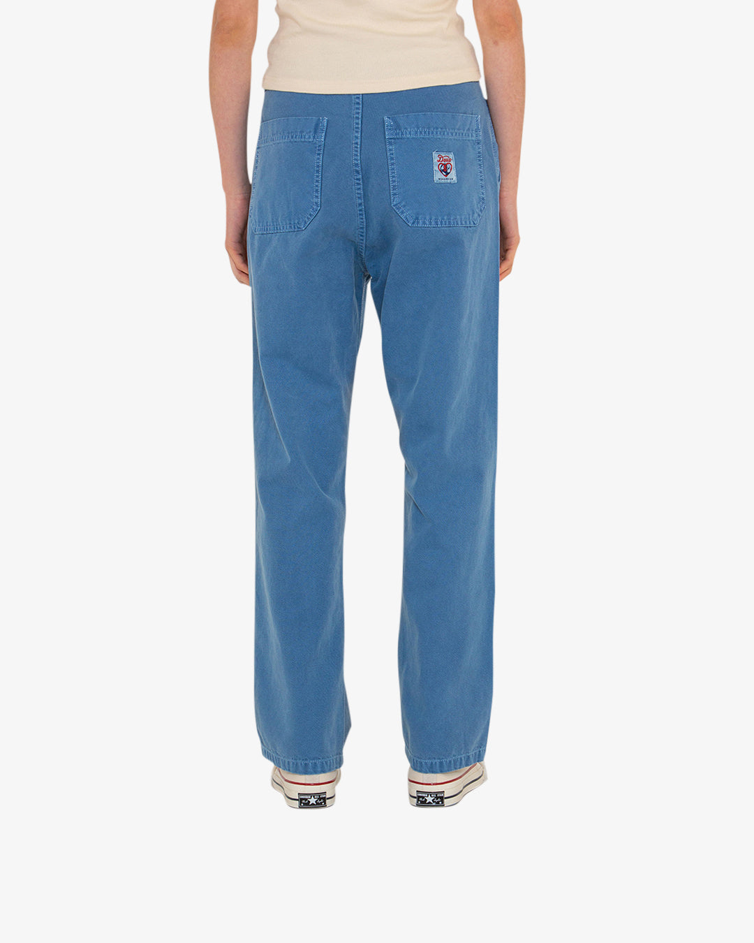 DEUS WOMENS CANVAS MASTER PANT - OVERDYED LIGHT INDIGO
