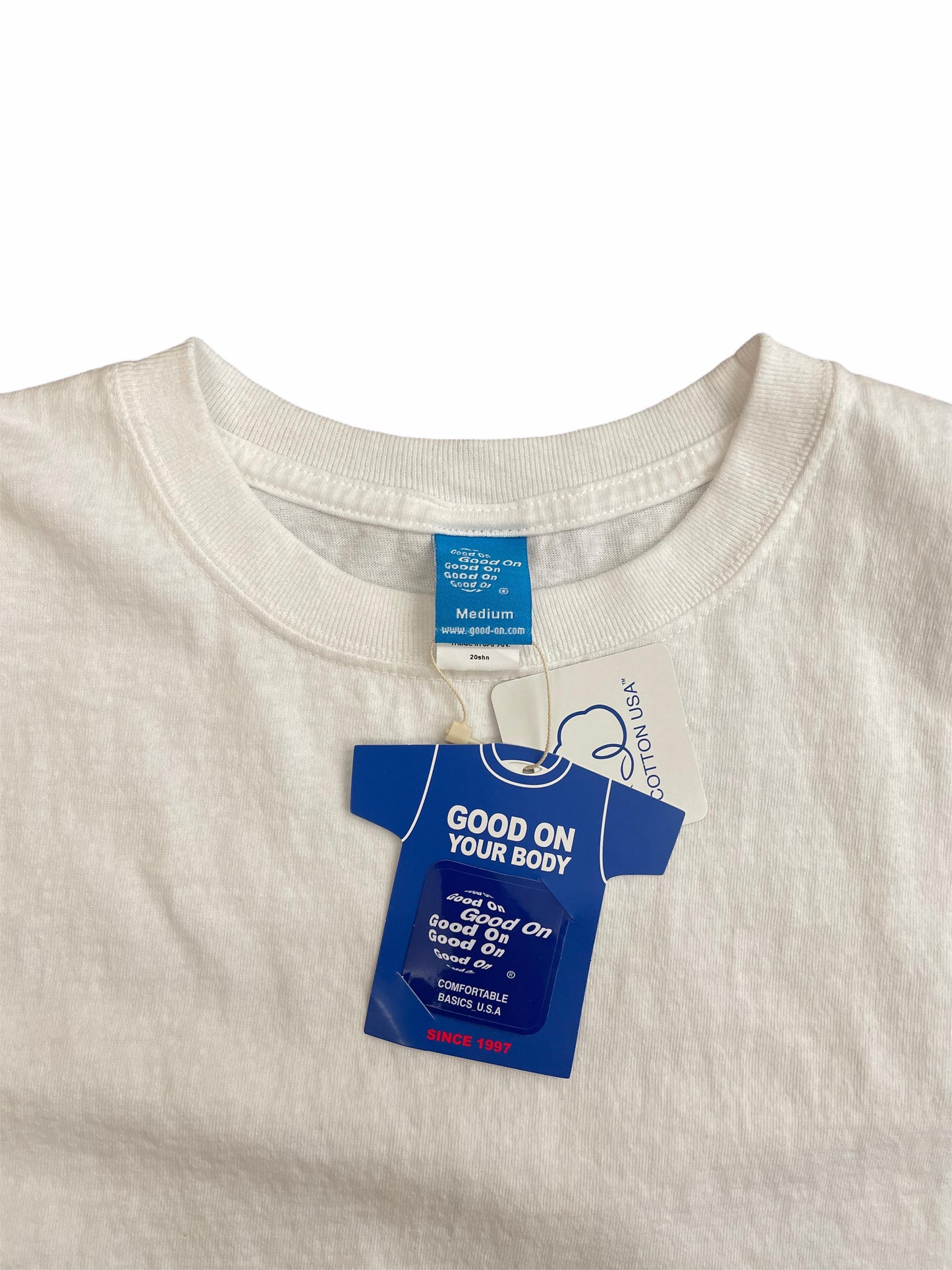 GOOD ON SHORT SLEEVE CREW TEE - WHITE