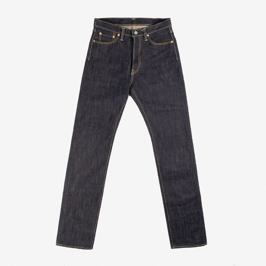 IRON HEART IH-888-XHS 25 OZ MEDIUM / HIGH RISE TAPERED CUT JEANS - INDIGO