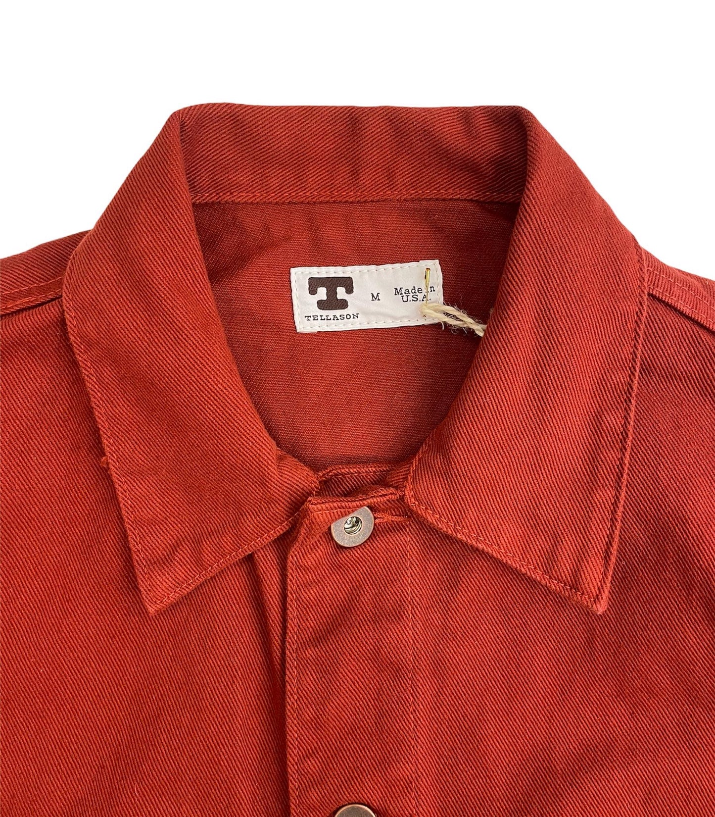 TELLASON COVERALL JACKET GARMENT DYED - INTERNATIONNAL ORANGE