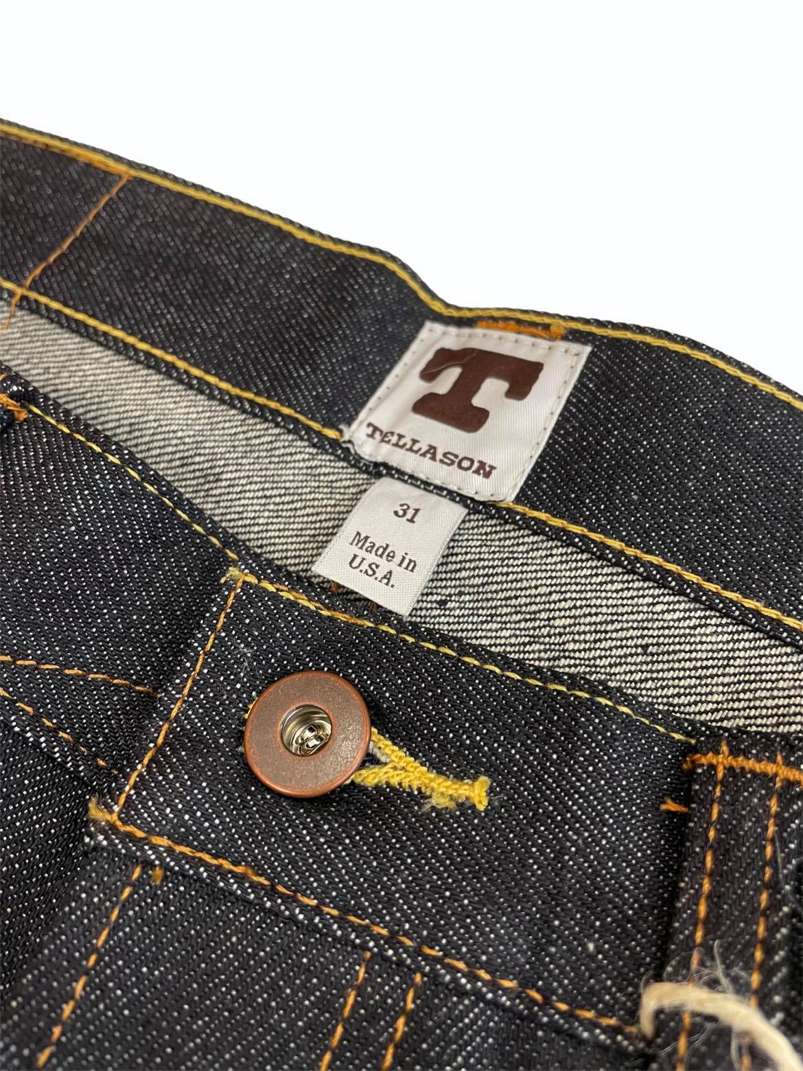 TELLASON GUSTAVE SLIM TAPERED SELVEDGE JEANS 14.75 OZ