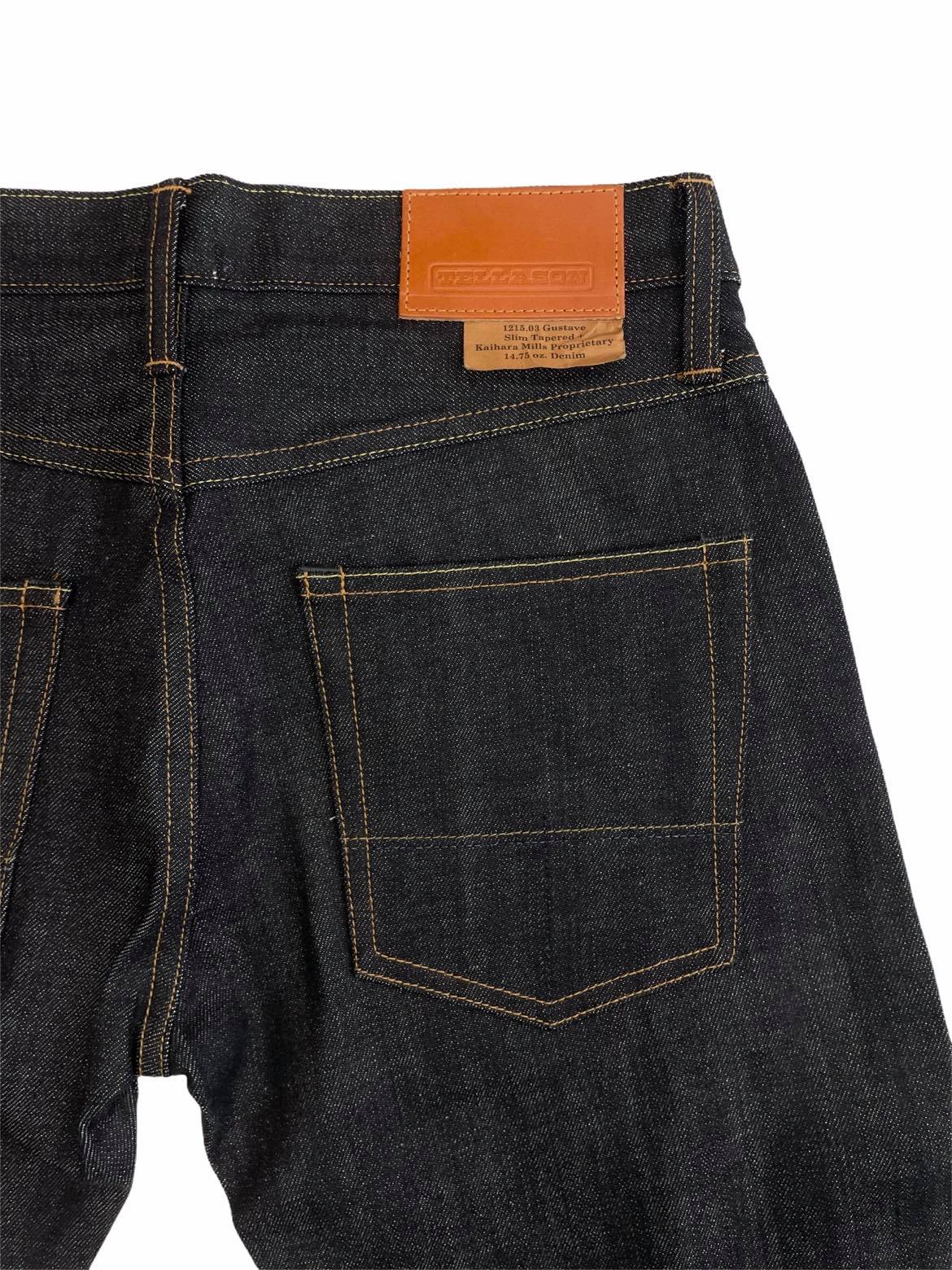 TELLASON GUSTAVE SLIM TAPERED SELVEDGE JEANS 14.75 OZ